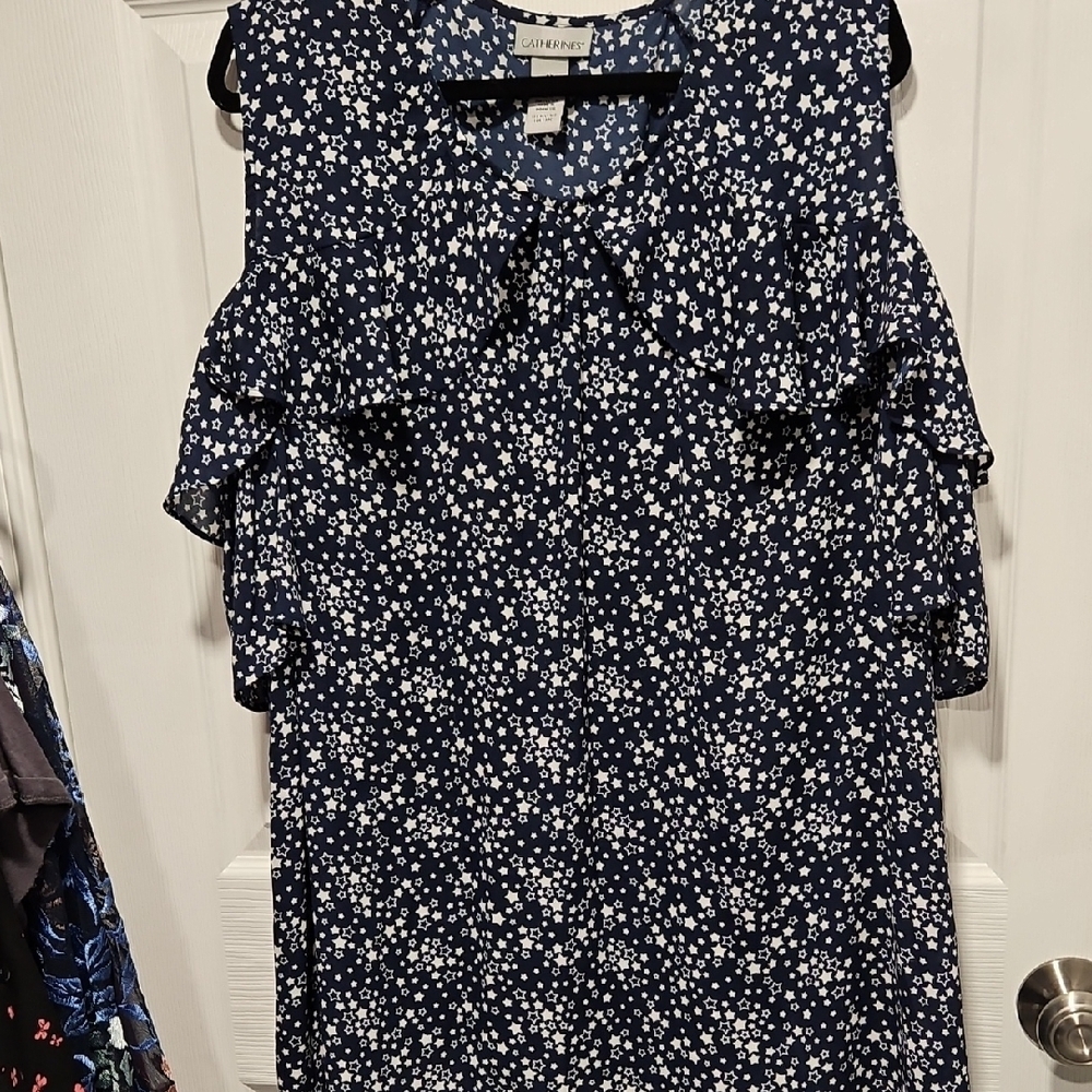 Catherines Midnight Blue Star Top